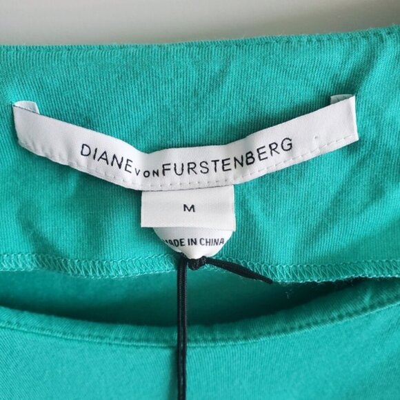 Diane Von Furstenberg Bright Peacock Melek Dress Size M - Picture 7 of 15